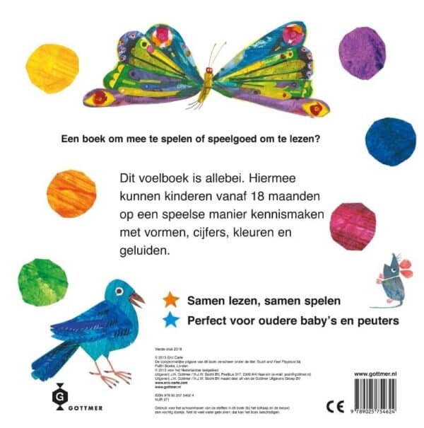 Uitgeverij Gottmer Rupsje Nooitgenoeg Voelboek +1jr