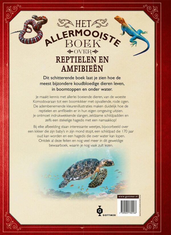 Het Allermooiste boek over Reptielen en Amfibieën 9789025780166