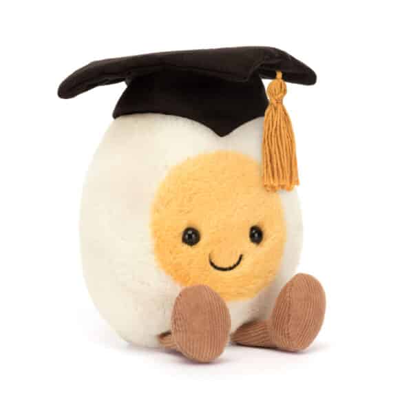 A6BEGR Jellycat Amuseable Knuffel Ei Boiled Egg Graduation 670983153460 (4)