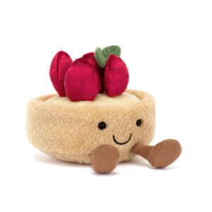 A6TAF Jellycat Amuseables Knuffel Fleurette Tarte Aux Fraises 670983159127 (1)