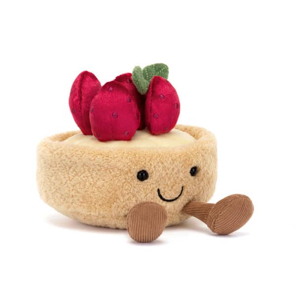 A6TAF Jellycat Amuseables Knuffel Fleurette Tarte Aux Fraises 670983159127 (1)
