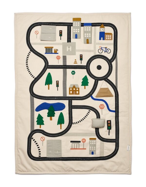 Adonna activity playmat to go_LW18455_1553 Liewood Speelkleed Activity Speelmat Adonna Road Map 5715493138127 (1)
