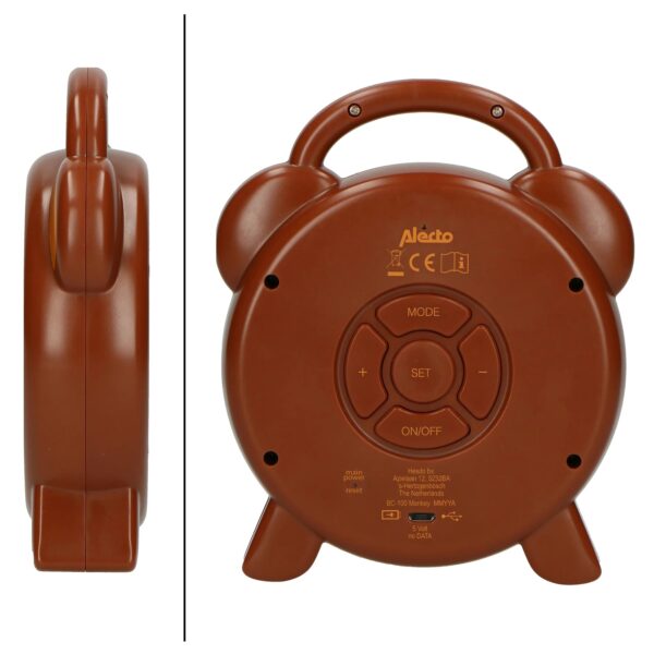 Alecto Slaaptrainer, Nachtlampje en Wekker - Aap 8712412583751 BC-100 MONKEY - (5)