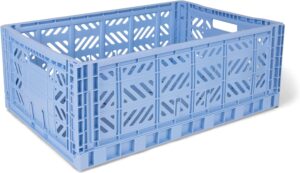 AyKasa Opvouwbare Krat Maxi - Baby Blue 4260704160677 bij Grasonderjevoeten.nl (1)