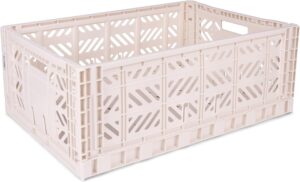 AyKasa Opvouwbare Krat Maxi - Creme 4260704161735 bij Grasonderjevoeten.nl (1)