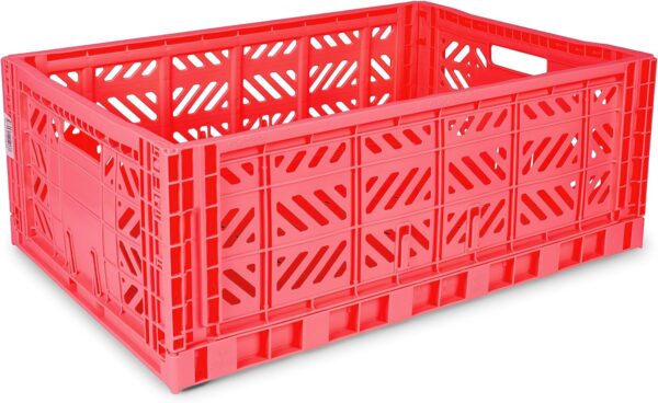AyKasa Opvouwbare Krat Maxi - Dark Pink 4260704161988 bij Grasonderjevoeten (1)