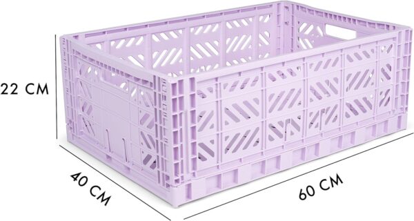 AyKasa Opvouwbare Krat Maxi - Orchid Lila 4260704160813 bij Grasonderjevoeten.nl (3)