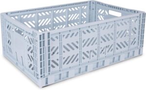 AyKasa Opvouwbare Krat Maxi - Pale Blue 4260704161490 bij Grasonderjevoeten (1)
