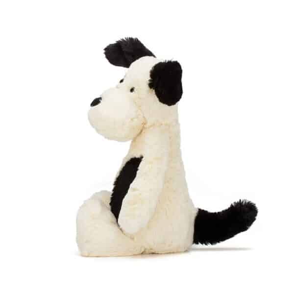 BAS3BCP Jellycat Bashful Knuffel Hond Puppy Black & Cream 670983135824 (3)