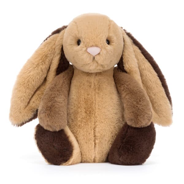 BAS3PWB Jellycat Bashful Knuffel Konijn Patchwork Brown Bunny Original 670983159691 (1)