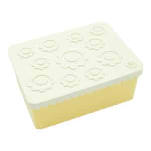BL7630 Blafre Lunchtrommel L Bloemen Beige Licht Geel 7090015492597 (2)