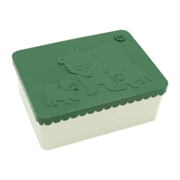 BL7633 Blafre Lunchtrommel L Beer Donker Groen Beige 7090015492627 (1)