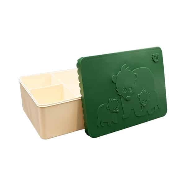 BL7633 Blafre Lunchtrommel L Beer Donker Groen Beige 7090015492627 (1)