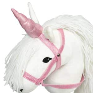 ByAstrup Stokpaard Eenhoorn Hoorn en Halster Glitter Roze 5706798843748 - 184374 (1)