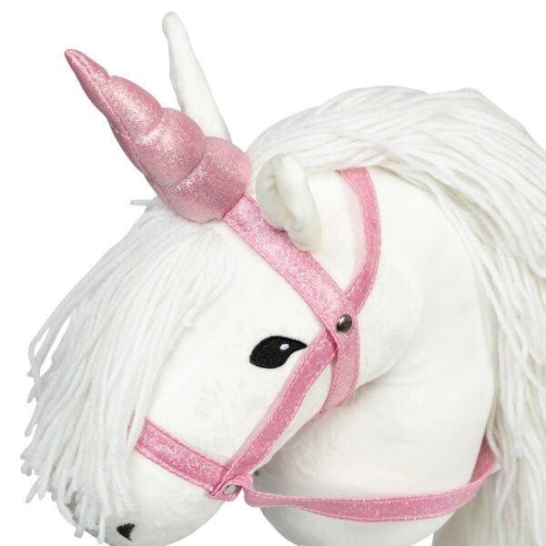 ByAstrup Stokpaard Eenhoorn Hoorn en Halster Glitter Roze 5706798843748 - 184374 (1)