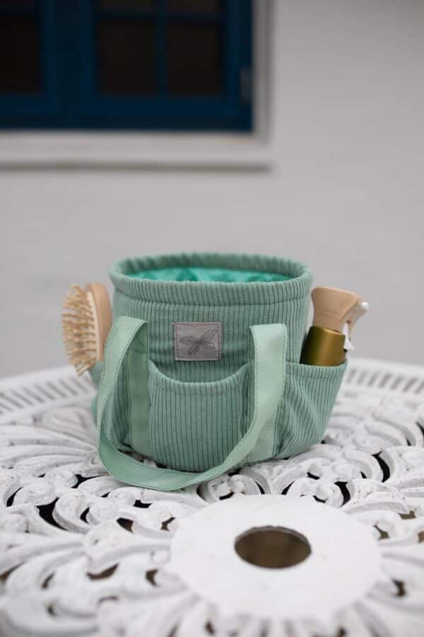 ByAstrup Stokpaard Verzorgingstas Corduroy Groen 5706798843687 - 184368 (5)