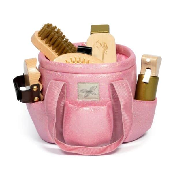 ByAstrup Stokpaard Verzorgingstas Glitter Roze 5706798843656 - 184365 (2)