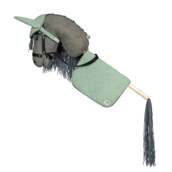 ByAstrup Stokpaard Zadeldekje en Muts Corduroy Groen 5706798843731 - 184373 (2)