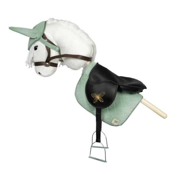 ByAstrup Stokpaard Zadeldekje en Muts Corduroy Groen 5706798843731 - 184373 (3)