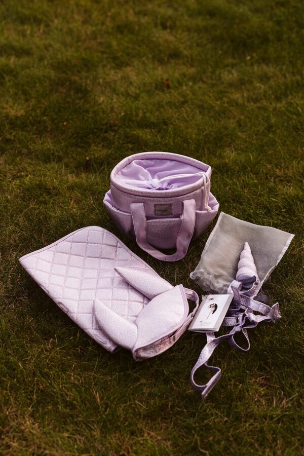 ByAstrup Stokpaard Zadeldekje en Muts Glitter Lila 5706798843717 - 184371 (6)