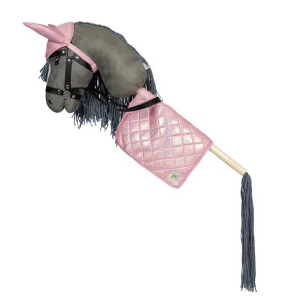 ByAstrup Stokpaard Zadeldekje en Muts Glitter Roze 5706798843700 - 184370 (3)