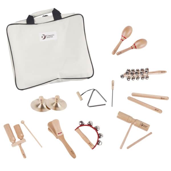 Classic World Muziekinstrumenten met Opbergtas 9-delig 6927049045257Classic World Muziekinstrumenten met Opbergtas 9-delig 6927049045257