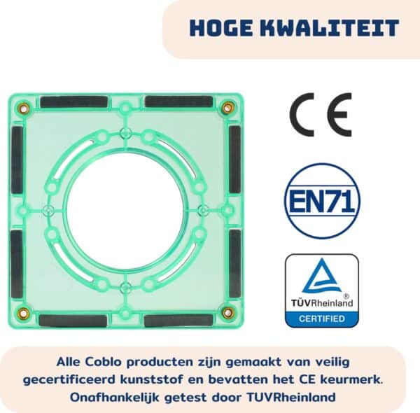 Coblo Magnetische Tegels Knikkerbaan Pastel 100 stuks - 8720938018008 (7)