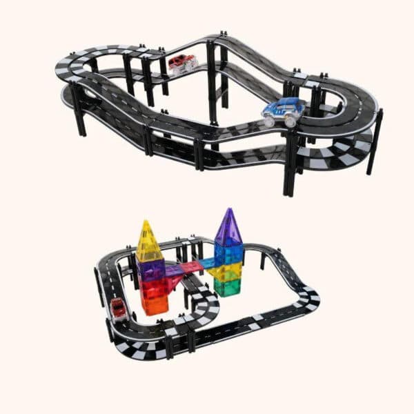 Coblo Racebaan Zwart Racetrack 70 stuks 8720938018114