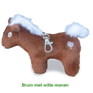 Crafty Ponies Sleutelhanger Paard Bruin met Witte Manen 6152328078095
