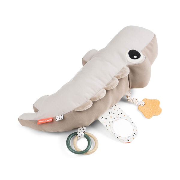 Done by Deer Tummy Time Activityknuffel Croco Sand Beige 5712643039655