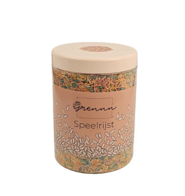 Grennn Speelrijst Pastel Mix 750 gram 4800437969651