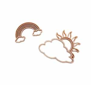 Grennn Uitstekers Zon Wolk en Regenboog 7428474403920
