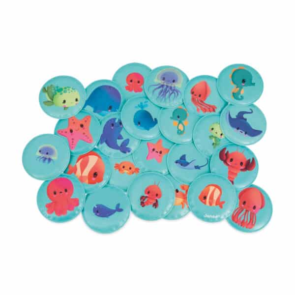 Janod Badspeelgoed Memory Baby Dieren 3700217347239 - 114723 - (1)