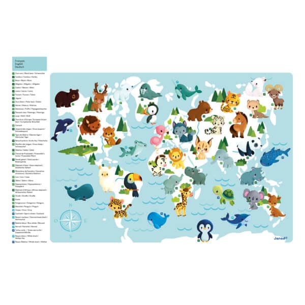 Janod Magneetbord De Wereld +2jr 3700217354688 - 115468 - (5)
