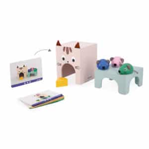 Janod Montessori Vind je Plaats Kat en Muis 3700217350789 - 115078 - (7)