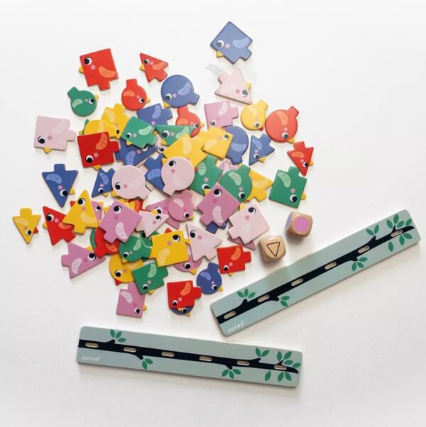 Janod Montessori Vogels Sorteren op Kleur 3700217350895 - 115089