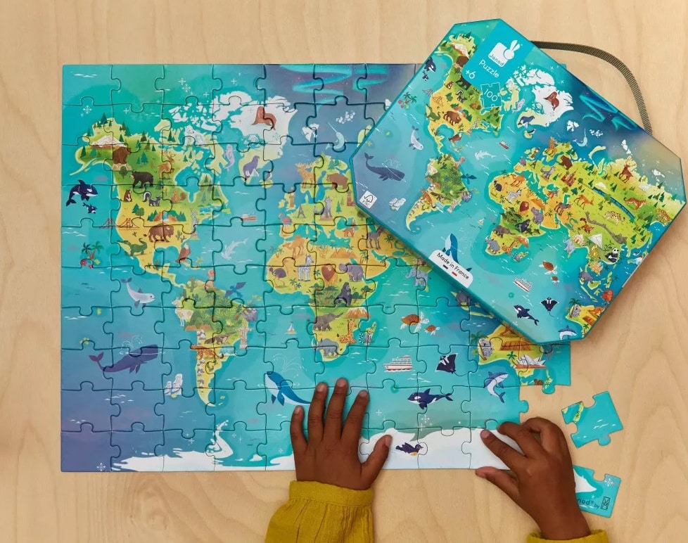 Janod Puzzel De Wereld +6jr 3700217326074 - 112607 - (4)