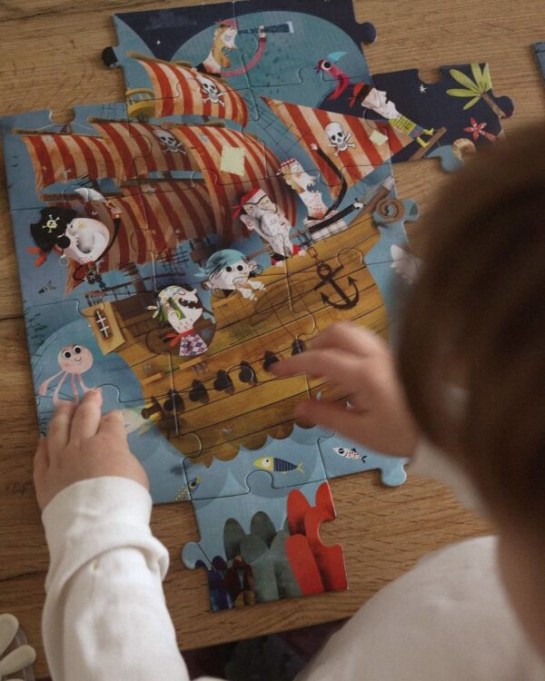 Janod Puzzel Koffer - Piraten (vanaf 4 jaar) 3700217326142 (2)