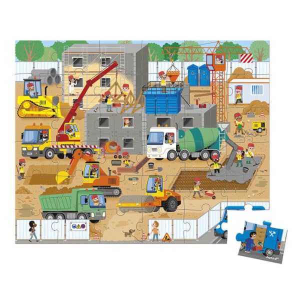 Janod Puzzel Op de Bouwplaats +4jr 700217326043 - 112604 (1)