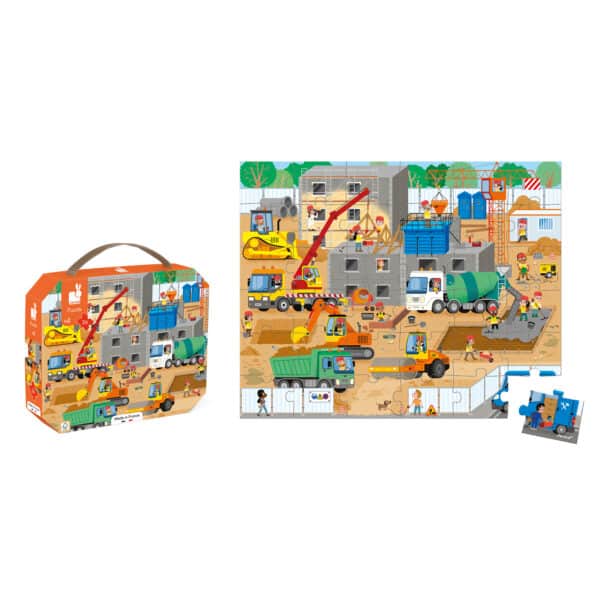 Janod Puzzel Op de Bouwplaats +4jr 700217326043 - 112604 (2)