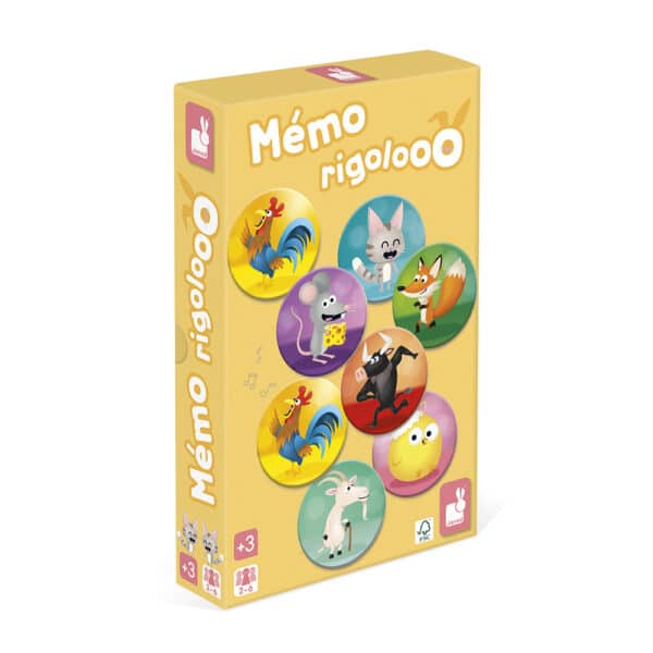 Janod Spel Memory Rigolooo +3jr 3700217327361 - 112736 - (1)