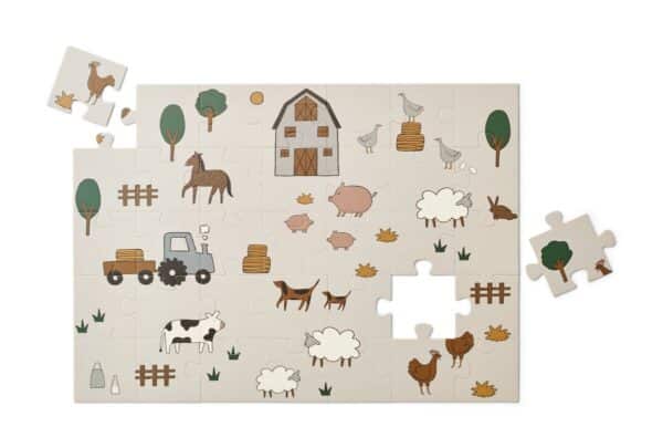 Jimmie Puzzle_LW17915_1945_ Liewood Puzzel Jimmy Farm 5715493245337 (4)