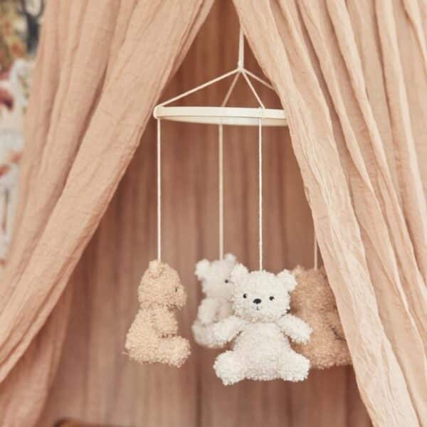 Jollein Baby Mobiel Teddy Bear - Wild Rose Naturel 8717329388772