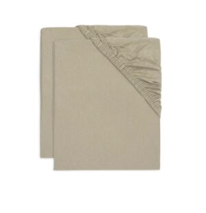 Jollein Hoeslaken Ledikant Jersey Olive Green (60x120cm) (set van 2) 8717329376533 (2)