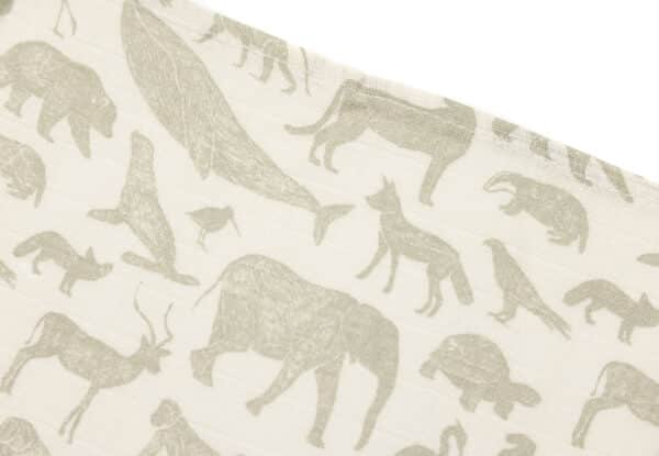 Jollein Hydrofiele Doeken Small Animals Olive Green (set van 3) 8717329376984 - 535-851-67043 (2)