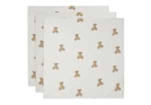 Jollein Hydrofiele Doeken Small Teddy Bear (set van 3) - 535-851-66095 - 8717329369443 (1)