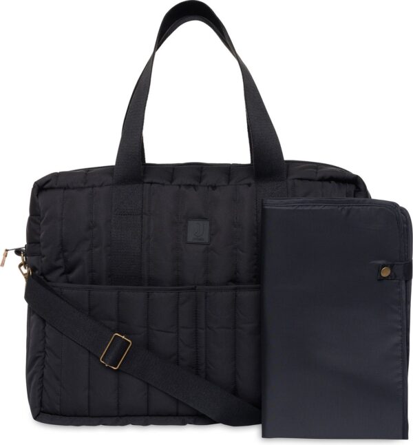 Jollein Luiertas Puffed Bag Moos Zwart 8717329381261 (2)