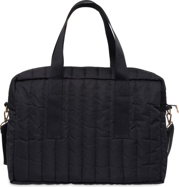Jollein Luiertas Puffed Bag Moos Zwart 8717329381261 (3)
