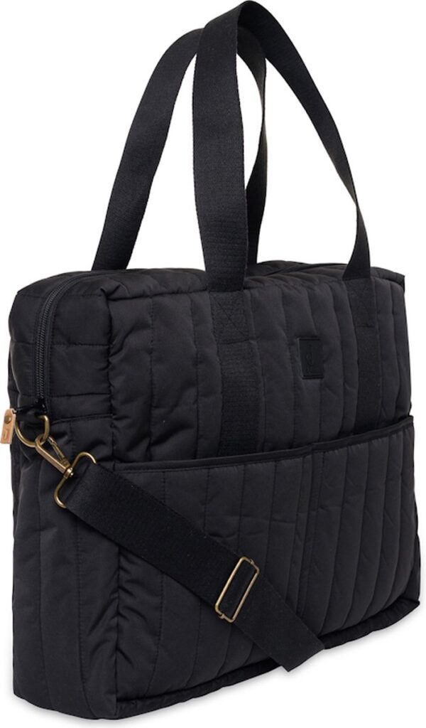 Jollein Luiertas Puffed Bag Moos Zwart 8717329381261 (5)