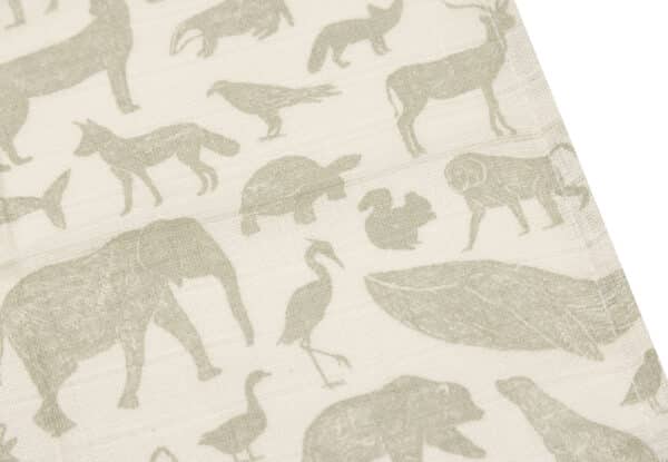 Jollein Monddoekjes Hydrofiel Animal Olive Green (set van 3) 8717329377097 - 537-848-67043 (3)